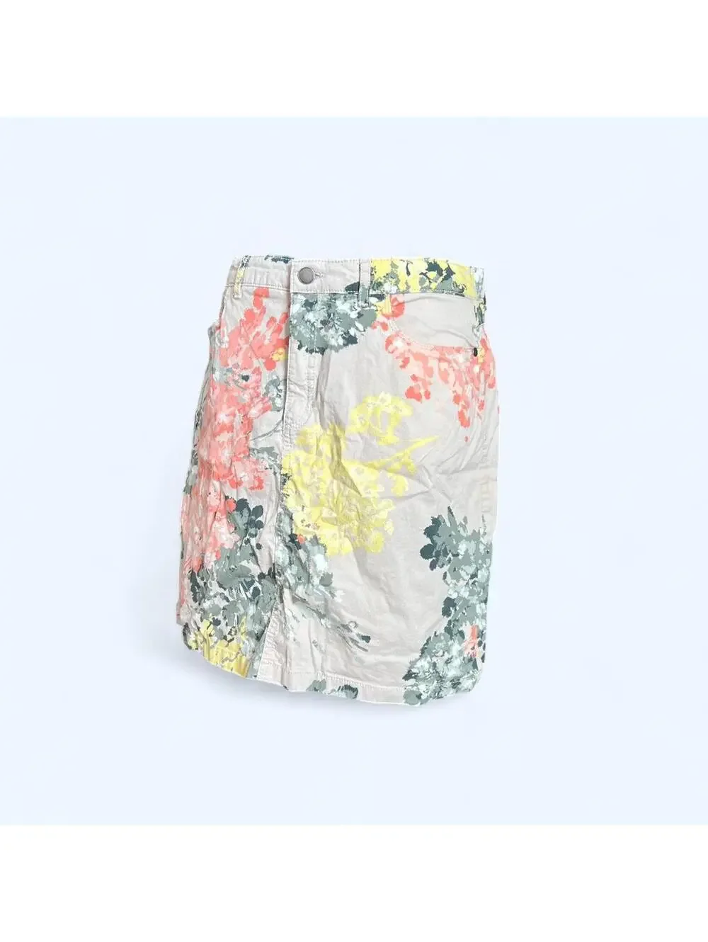 Vintage Y2K Croft & Barrow Floral Skirt With Pockets Size Large